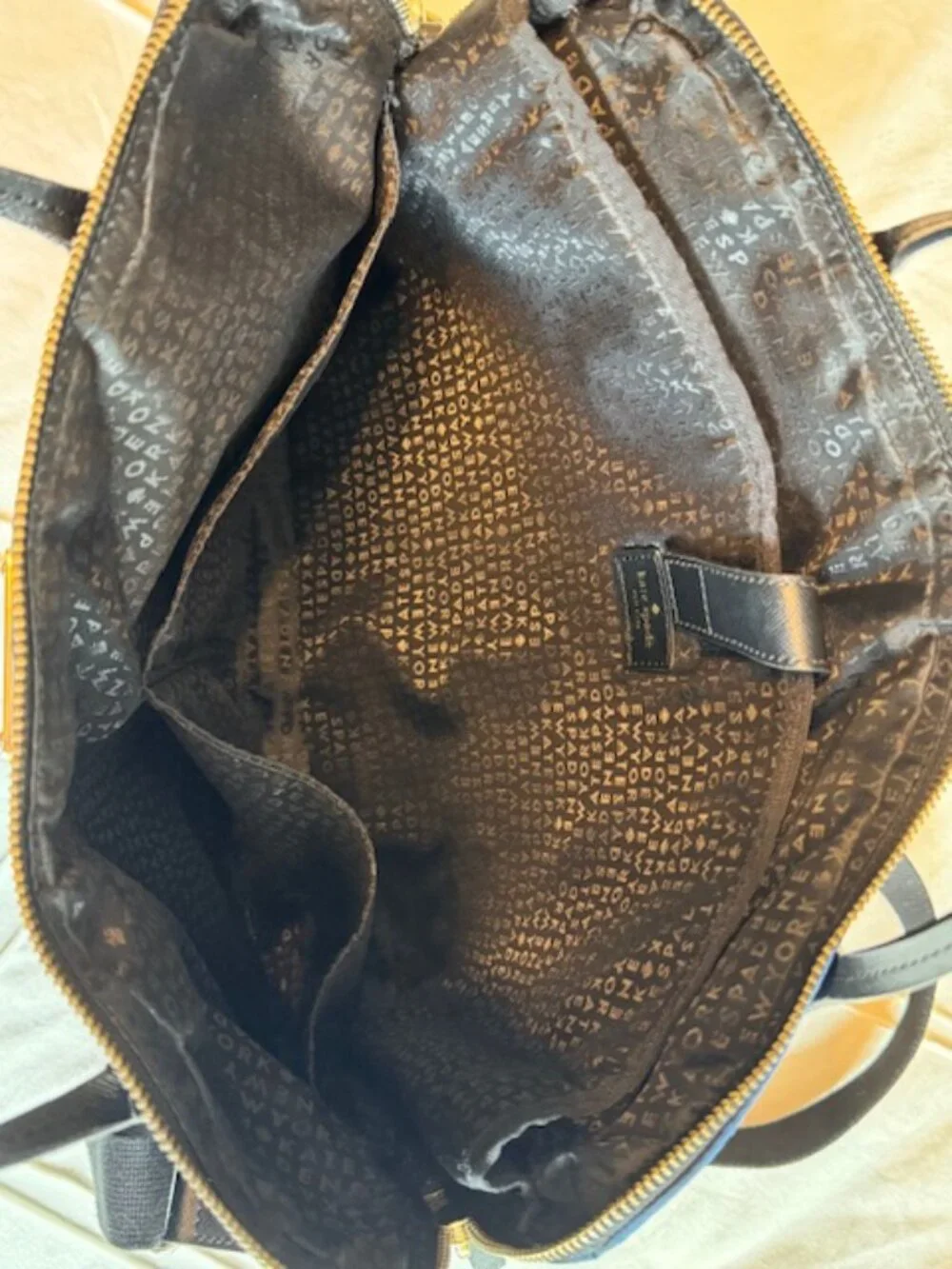 Kate Spade New York Blue Nylon Laptop/Work Tote